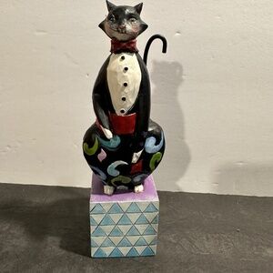 Jim Shore Heartwood Creak "Alfred" The Tuxedo Kitty Cat Figurine